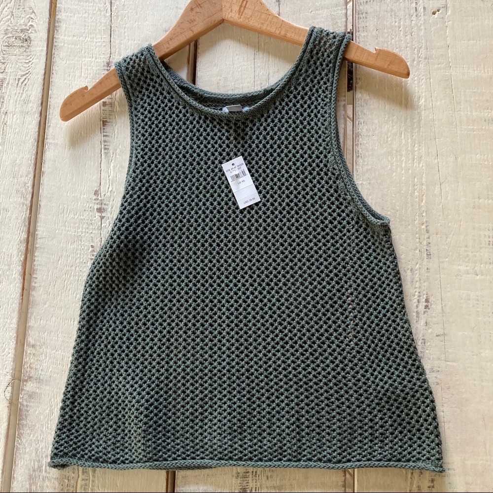 Aerie NWT Green Knit Tank